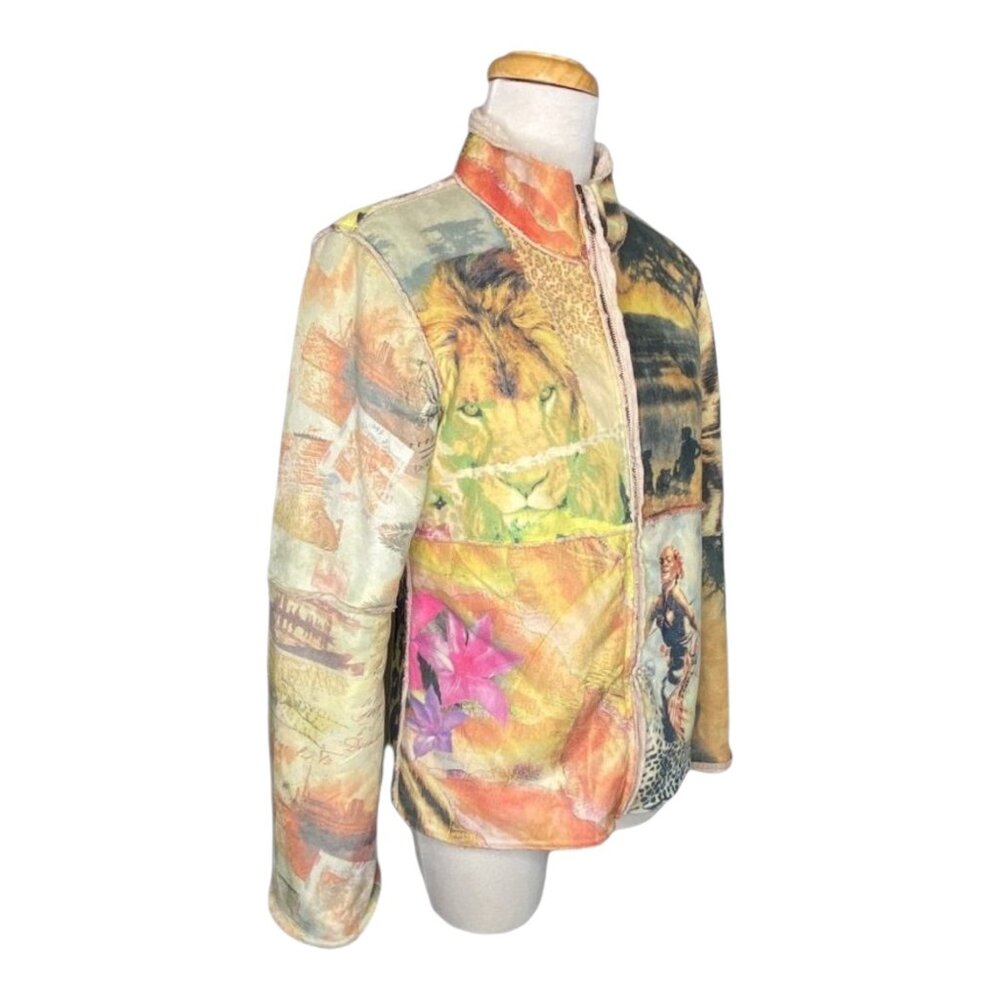 Alberto Makali Multicolor Jungle Safari Print Jacket S - Picture 11 of 11